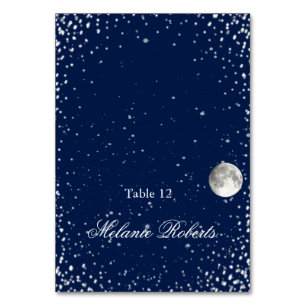 Numeração De Mesa Placa de Colocação Starry Night