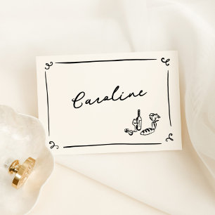 Numeração De Mesa Placa de espaço de mão branca
