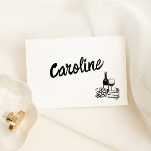 Numeração De Mesa Placa de espaço de mão branca