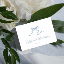 Numeração De Mesa Placa de lugar dobrada de Arco azul empoeirado