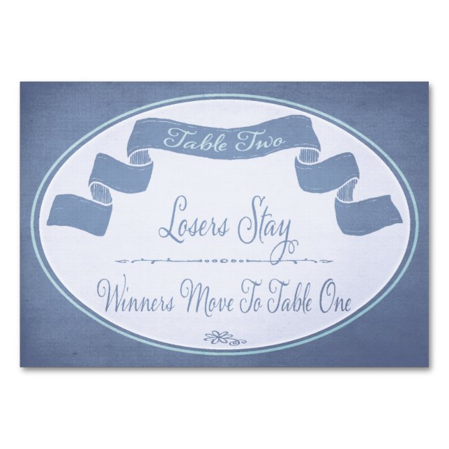 Numeração De Mesa Placa de Mesa Bunco bonito nº 2 (Frente)