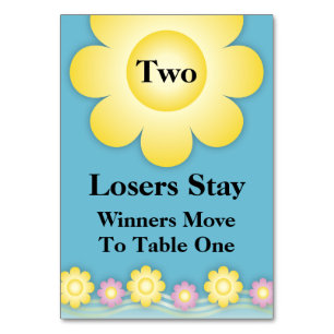 Numeração De Mesa Placa de Mesa Bunco das Flores de Mola #2