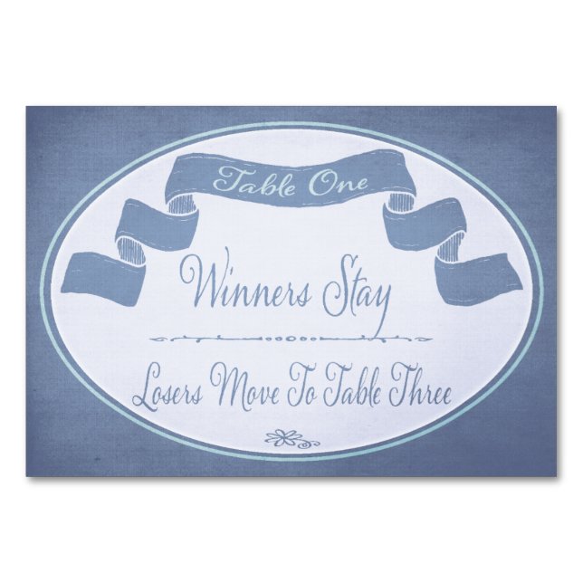 Numeração De Mesa Placa de Mesa Bunco de Fita bonito nº 1 (Frente)