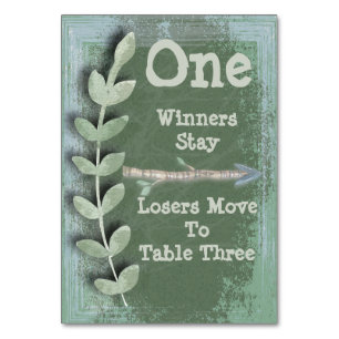 Numeração De Mesa Placa de Mesa Bunco de Seta Boho nº 1