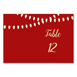 Numeração De Mesa Placa de Mesa das luzes felizes e brilhantes