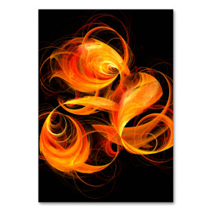 Numeração De Mesa Placa de Mesa de Abstrato de Fireball