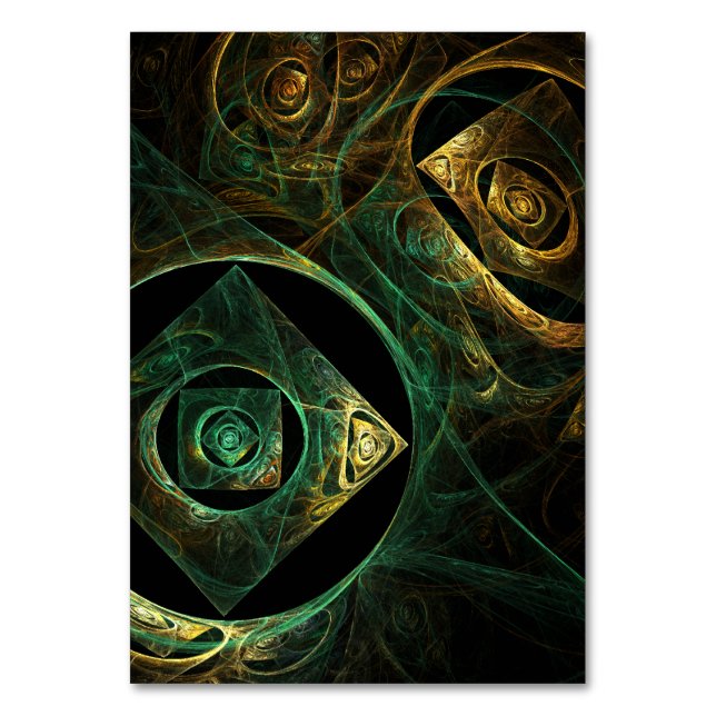 Numeração De Mesa Placa de Mesa de Abstrato de vibrações mágicas (Frente)