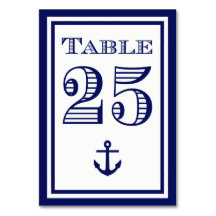 Placa de Mesa de Âncora Frame Azul de Marinho Simp