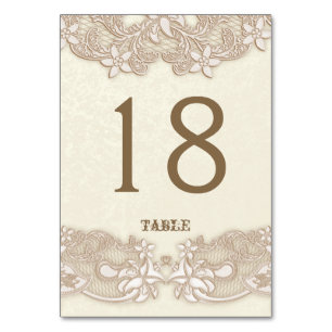 Numeração De Mesa Placa de Mesa de Design Floral Victoriana