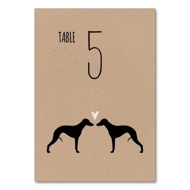 Numeração De Mesa Placa de Mesa de Recepção de casamento de Silhouet (Frente)