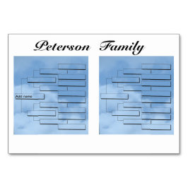 Numeração De Mesa Placa de Mesa de Reunião da Família