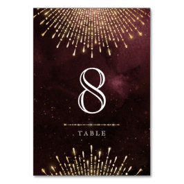 Numeração De Mesa Placa de mesa do Casamento vintage Glamor Deco Bur