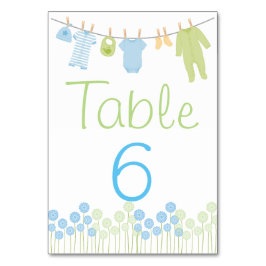 Numeração De Mesa Placa de Mesa do Chá de roupas azul e verde