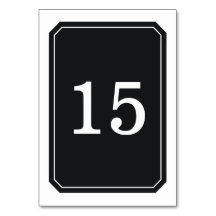 Placa de Mesa Preta Simplesmente Elegante