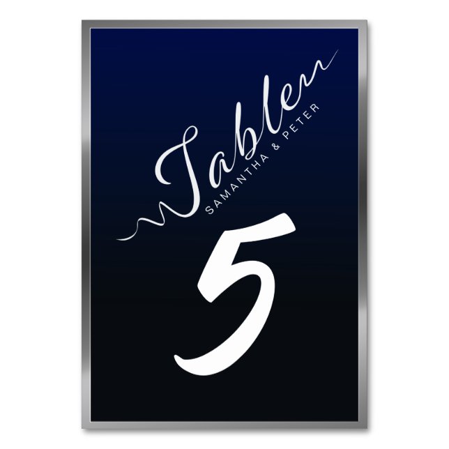 Numeração De Mesa Placa de Mesa simples (Frente)