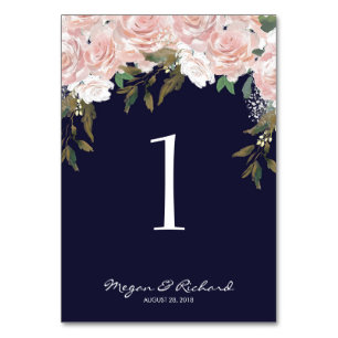 Numeração De Mesa placa de número da tabela de casamento marinho cor