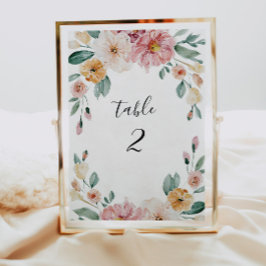 Numeração De Mesa Placa de Número da Tabela de Recepção de casamento