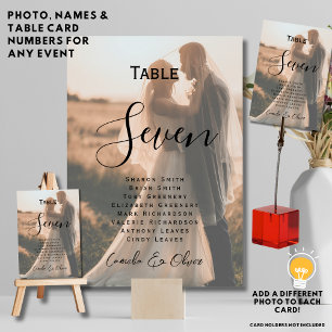 Numeração De Mesa PLACA DE NÚMERO DA TABELA FOTOGRÁFICA ⭐ - Sobrepos