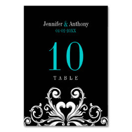 Numeração De Mesa Placa de Número da Tabela Preta-Teto do casamento
