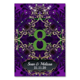 Numeração De Mesa Placa de Número da Tabela Sparkle Dourada Verde Ro