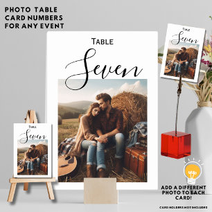 Numeração De Mesa PLACA DE NÚMERO DE TABELA FOTOGRÁFICA ⭐ - Sobrepos