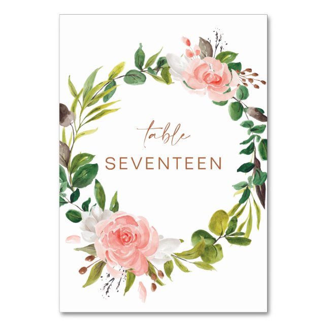 Numeração De Mesa Placa de Número de Tabela Magnolia Sinal L201 (Frente)