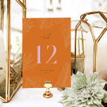 Numeração De Mesa Placa de Número de Tabela Tropical Moderna<br><div class="desc">Esta placa de número de tabela da Coleção Leilani apresenta cores brilhantes e ousadas e tipografia moderna,  certamente para impressionar seus convidados! Personalize-o com seus detalhes de forma fácil e rápida. Basta pressionar o botão 'personalizar' para reorganizar e formatar o estilo e a posição do texto.</div>