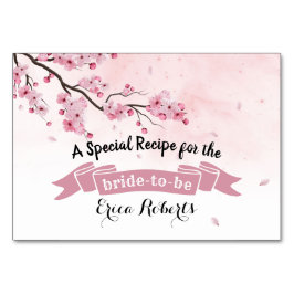 Numeração De Mesa Placa de recebimento | Chá de panela Floral Cor-de