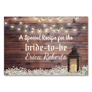 Numeração De Mesa Placa de recebimento Chá de panela Rustic Barn L
