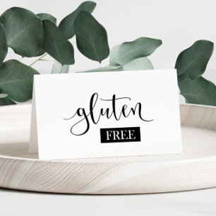 Numeração De Mesa Placa Gluten Free Mesa Tent