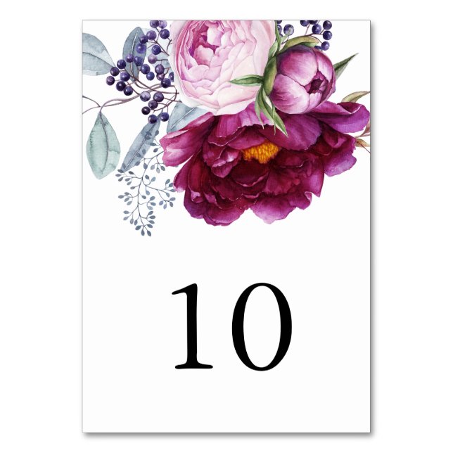 Numeração De Mesa Placa mesa (Frente)