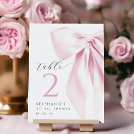 Numeração De Mesa Placa Mesa do Chá de panela rosa