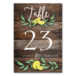 Numeração De Mesa PLACA NÚMERO DA TABELA   Casamento Rustic Wood Lem