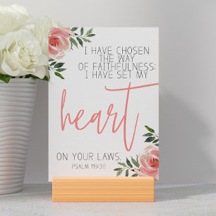 Numeração De Mesa Placa Versa da Bíblia Salm