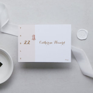 Numeração De Mesa Placas de Casamento Vintage Floral Art Nouveau