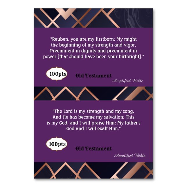 Numeração De Mesa Placas de Escritura de Força para Jogo (Verso)