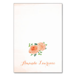 Numeração De Mesa Placas de Local Personalizadas com Aquarela de Ros