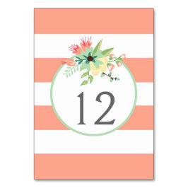 Numeração De Mesa Placas de Mesa com número de tabela Floral e Strip