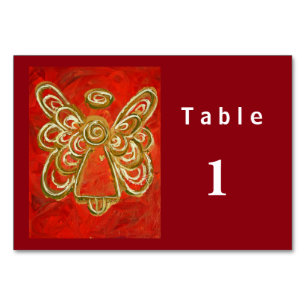 Numeração De Mesa Placas de Mesa personalizadas Angel série Color