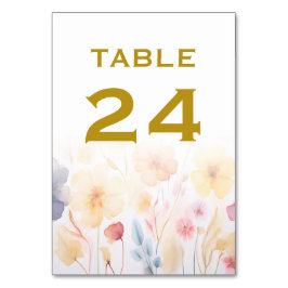 Numeração De Mesa Placas de Número de Tabela de Casamento Floral