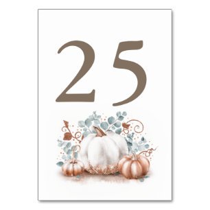 Numeração De Mesa Placas de Número de Tabela de Casamento outono de