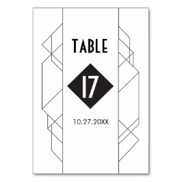 Numeração De Mesa Placas de Número de Tabela de Deco de Arte Moderna