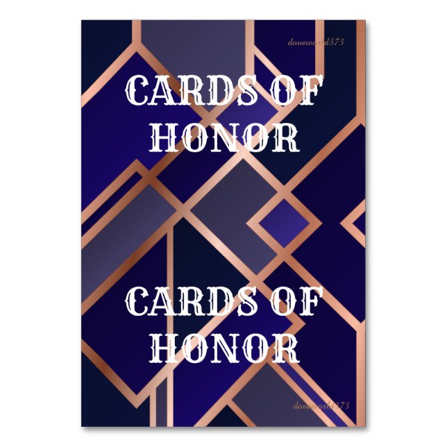 Numeração De Mesa Placas de script para o jogo (Frente)