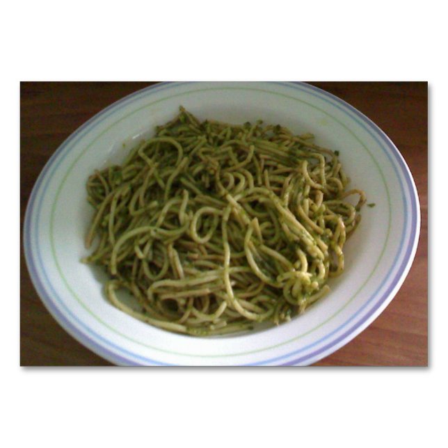 Numeração De Mesa Placas-embutidas para leitura de massas Pesto Basi (Frente)