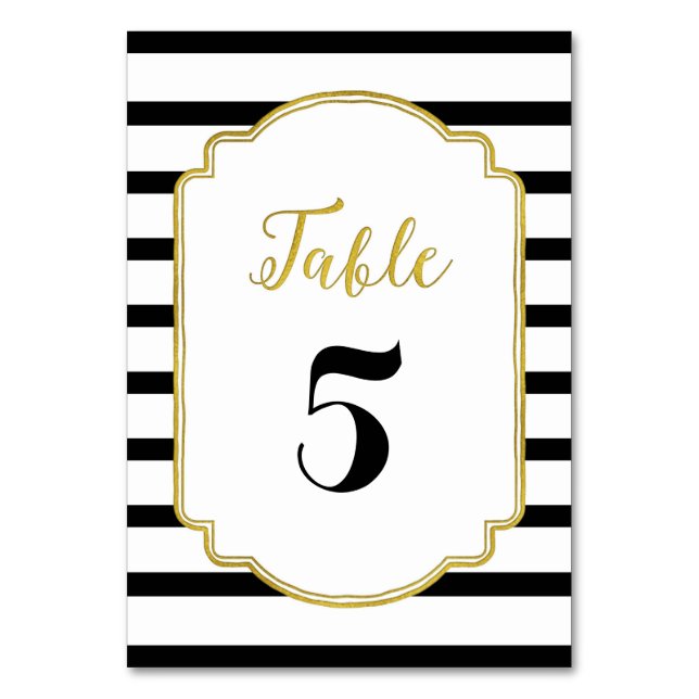 Numeração De Mesa Placas Números de Tabela de Casamento Douradas em  (Frente)