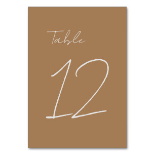 Numeração De Mesa Planície Minimalista Clássica Clara