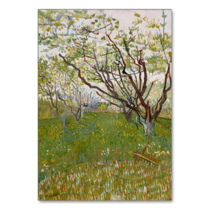 Numeração De Mesa Pomar Flor de Vincent Van Gogh