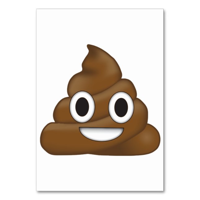 Numeração De Mesa Poop Emoji (Frente)