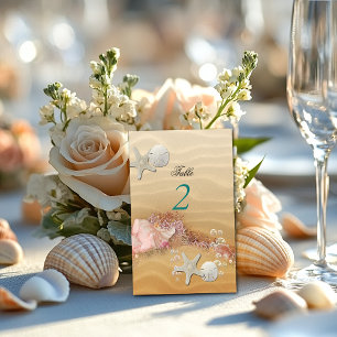 Numeração De Mesa Praia de Ilha Tropical, Casamento de Destino, Pers