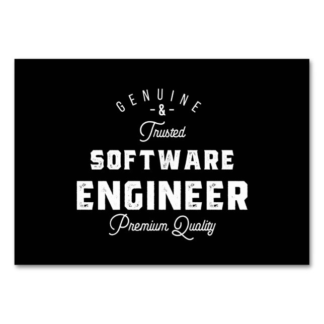 Numeração De Mesa Presente para o Engenheiro de software (Frente)